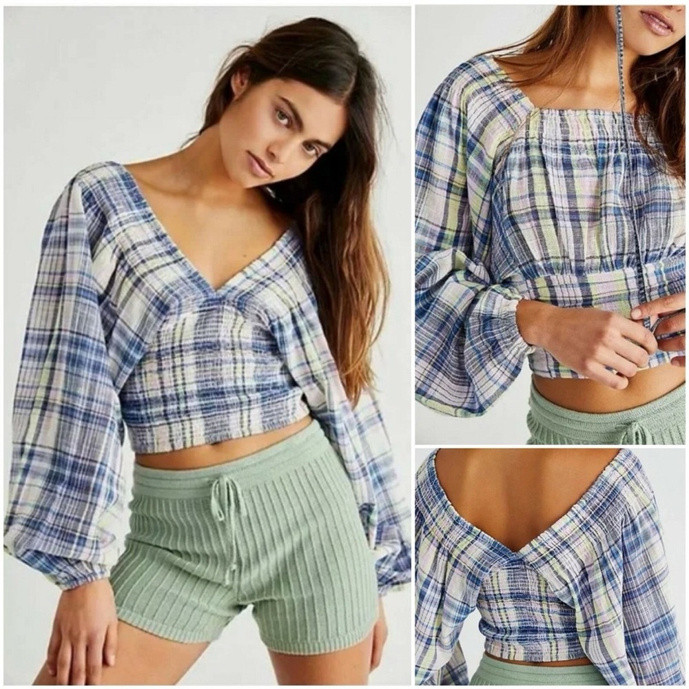 Free People | Multicolor Plaid Marlena | Sz L